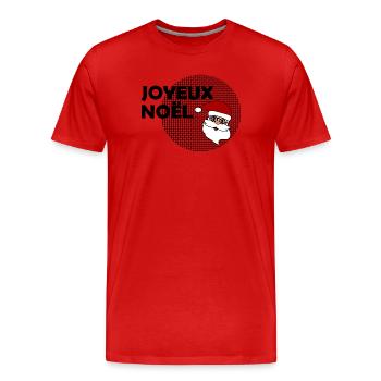 WEIHNACHTEN. FROHE WEIHNACHTEN. FROHE WEIHNACHTEN - Männer Premium Bio T-Shirt - Rot - Vorne - Damien (186cm)