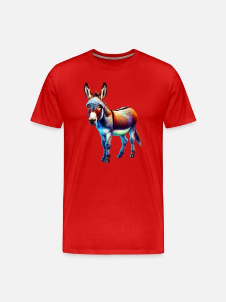 Mule âne - T-shirt bio Premium Homme - rouge