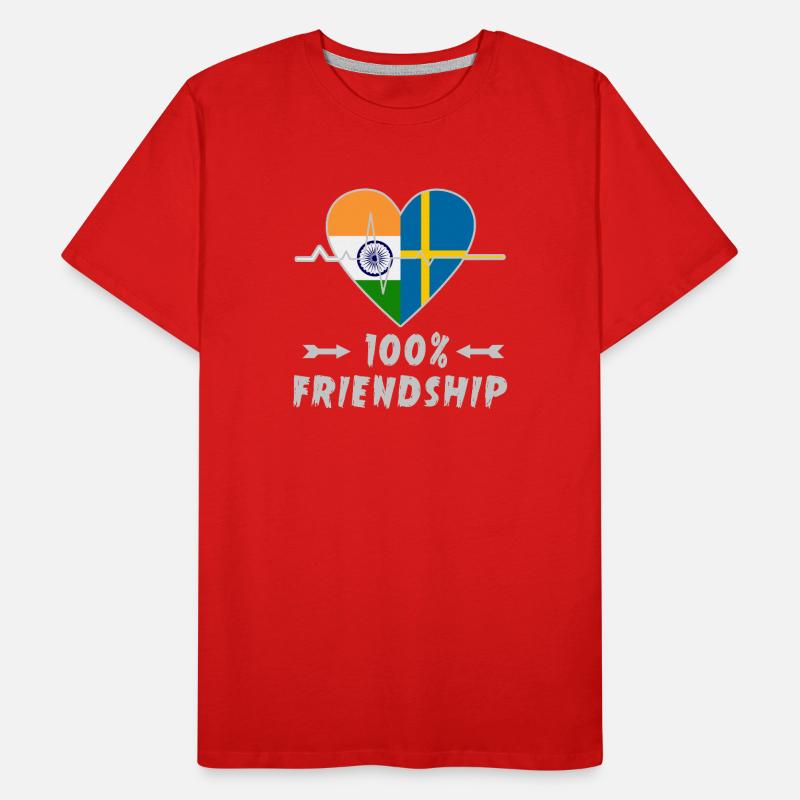 L'Inde et la Suède : une amitié à 100 % T-shirt bio Premium Homme