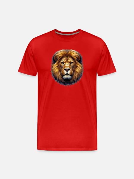 Lion - T-shirt bio Premium Homme - rouge