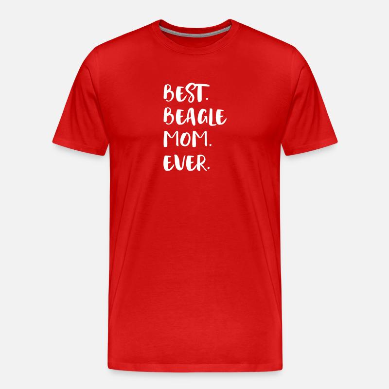 Beagle - Men's Premium Organic T-Shirt - red
