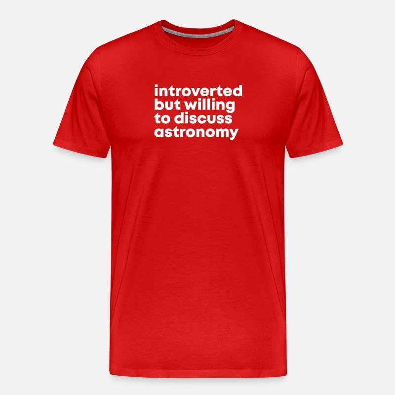 Astronomie - Männer Premium Bio T-Shirt - Rot