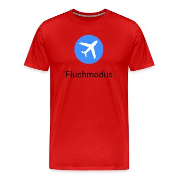 Mode Avion Jurer Avion Icône Bureau Humour Drôle - T-shirt bio Premium Homme - rouge - Devant - Damien (186cm)