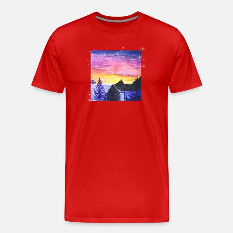 WinterSonne - Sonja Ariel von Staden - Männer Premium Bio T-Shirt - Rot