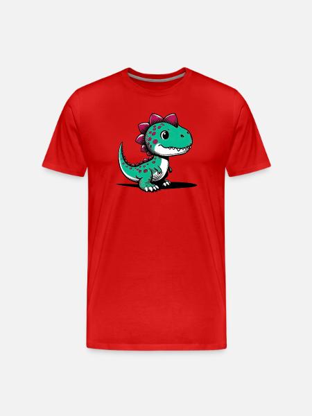 Dinosaure - T-shirt bio Premium Homme - rouge