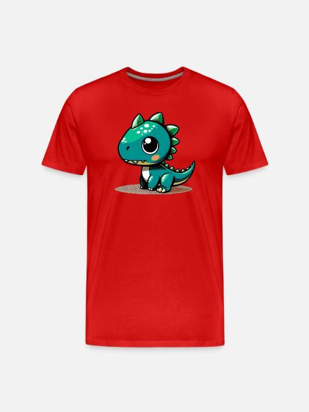 Dinosaure - T-shirt bio Premium Homme - rouge