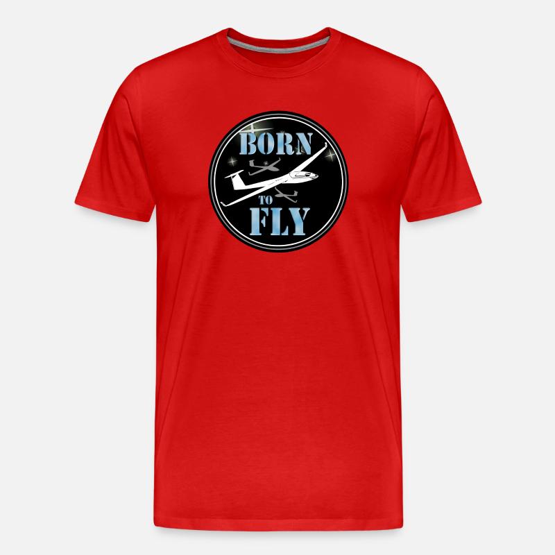 Born to fly - Men's Premium Organic T-Shirt - red