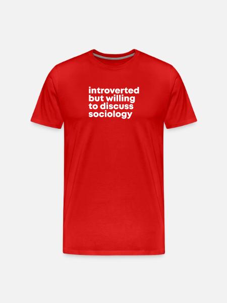 Sociology - Men's Premium Organic T-Shirt - red