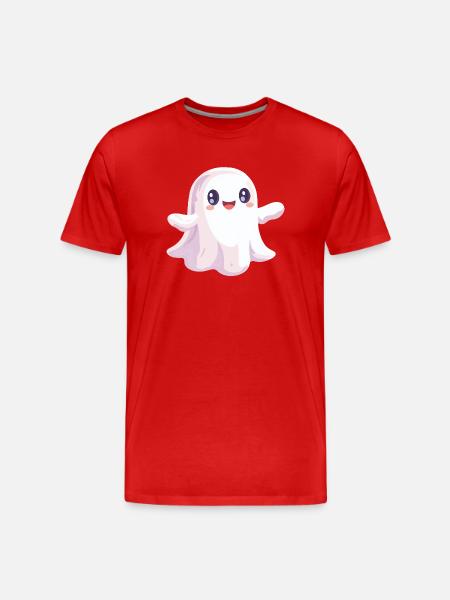 Fantôme mignon - T-shirt bio Premium Homme - rouge