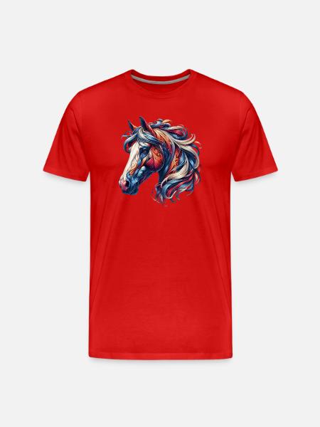 Cheval - T-shirt bio Premium Homme - rouge