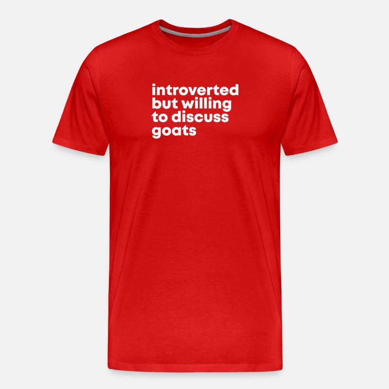 Ziege - Männer Premium Bio T-Shirt - Rot