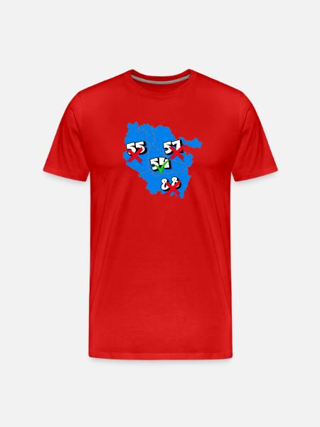 Lorraine Region - Men's Premium Organic T-Shirt - red