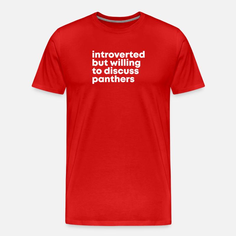 Panther - Männer Premium Bio T-Shirt - Rot