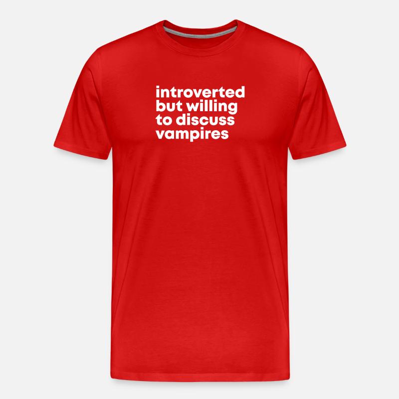 Vampir - Männer Premium Bio T-Shirt - Rot