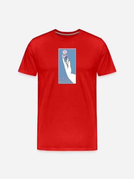 Tu es belle - T-shirt bio Premium Homme - rouge