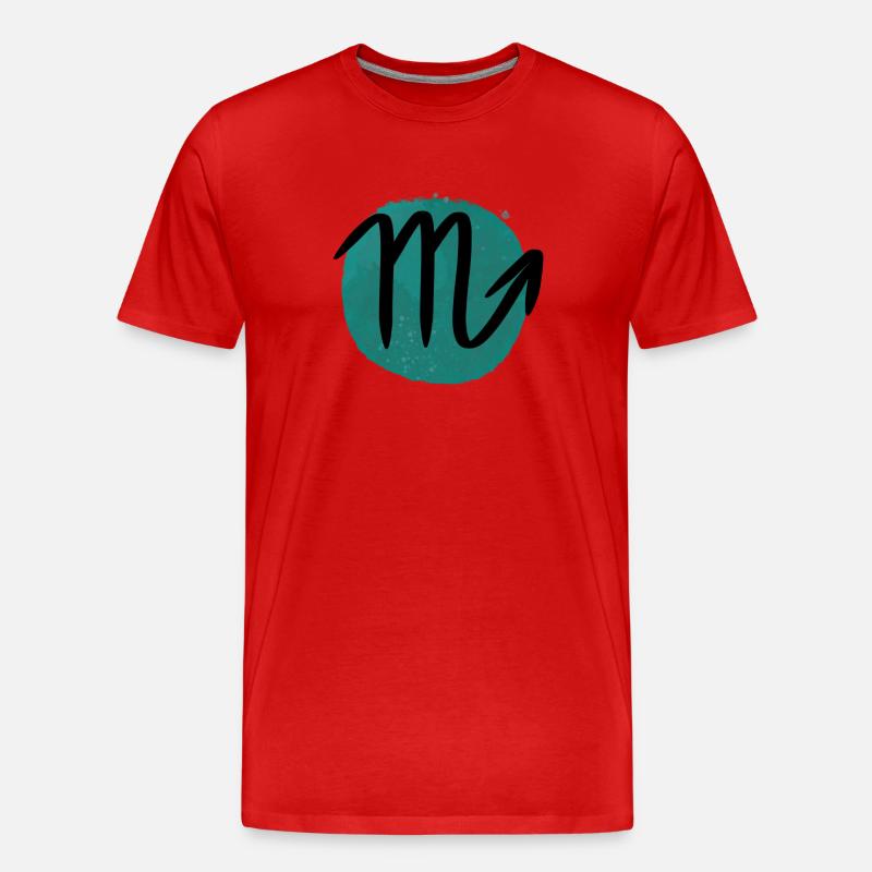 Sternzeichen Skorpion - Männer Premium Bio T-Shirt - Rot