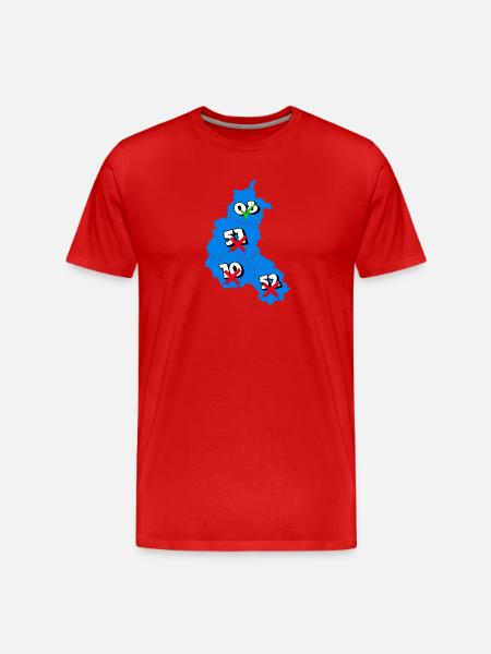 Champardennaise region - Men's Premium Organic T-Shirt - red