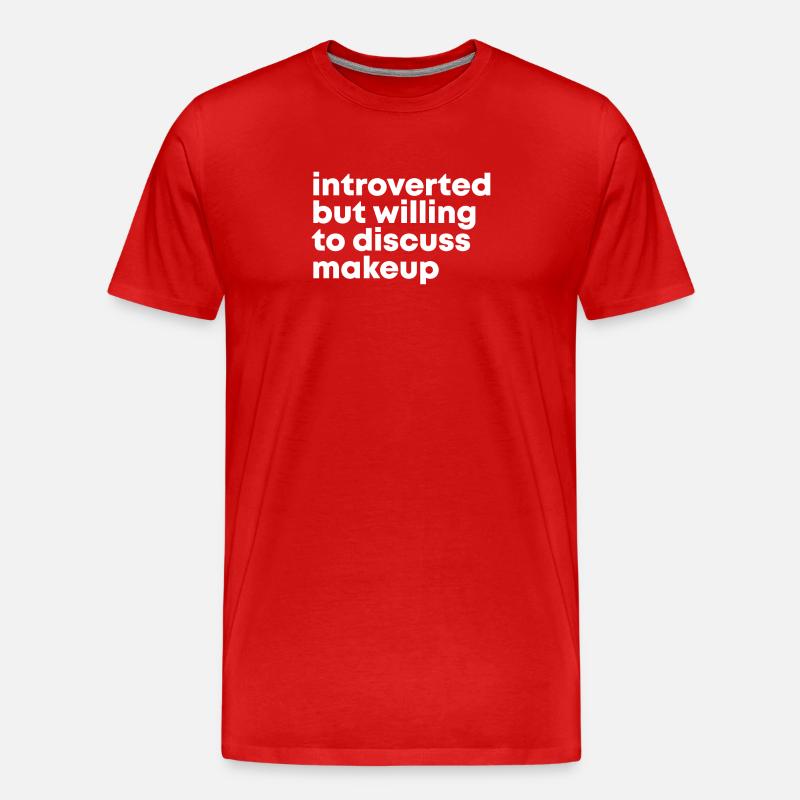 Schminke - Männer Premium Bio T-Shirt - Rot