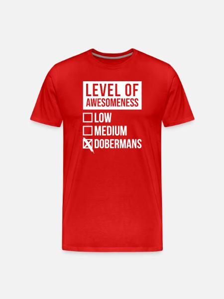 Doberman - T-shirt bio Premium Homme - rouge