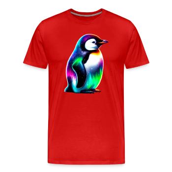 Pingouin - T-shirt bio Premium Homme - rouge - Devant - Damien (186cm)