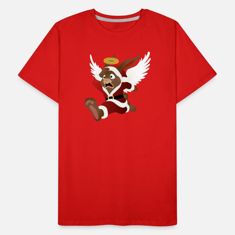 Aushilfe vom Weihnachtsmann - der Osterhase Männer Premium Bio T-Shirt