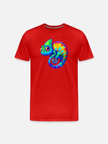 Caméléon - T-shirt bio Premium Homme - rouge