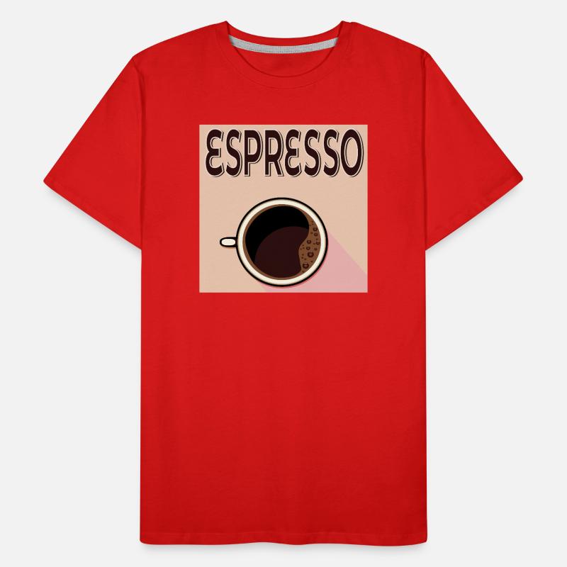 Espresso Café Männer Premium Bio T-Shirt