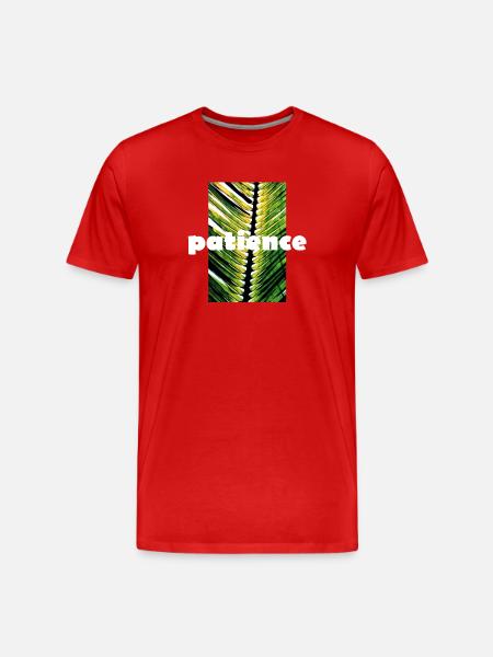 patience - T-shirt bio Premium Homme - rouge