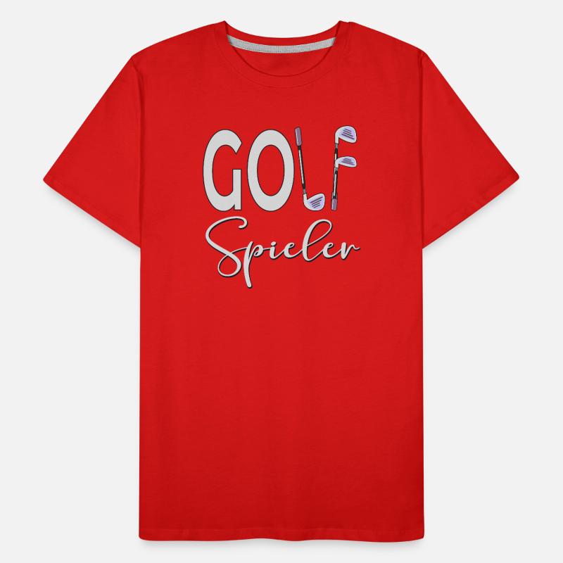 GOLFSPIELER GOLFSCHLÄGER Männer Premium Bio T-Shirt