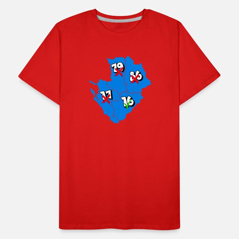 Région Poitou-Charentes T-shirt bio Premium Homme