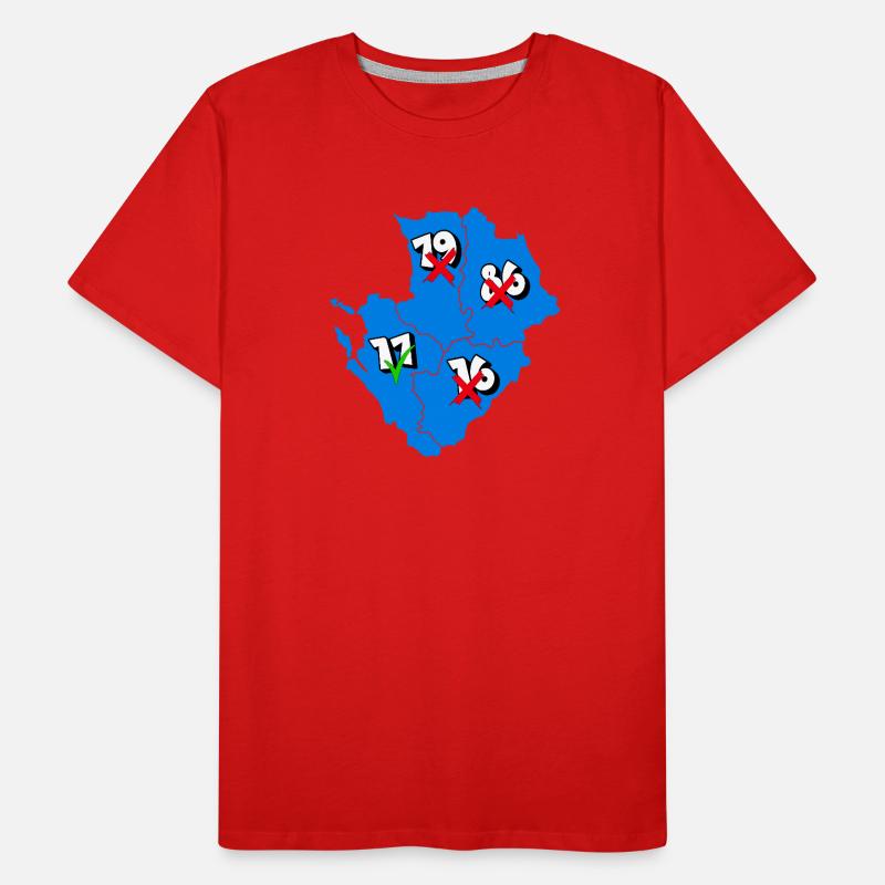 Région Poitou-Charentes T-shirt bio Premium Homme