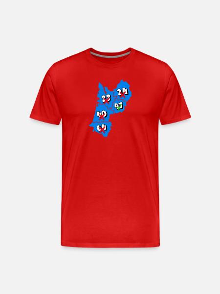 Aquitaine Region - Men's Premium Organic T-Shirt - red