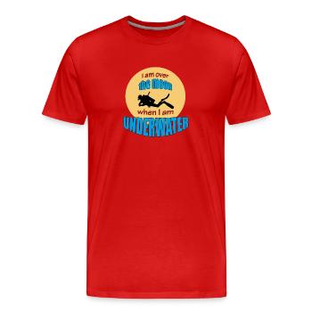 DIVING - Männer Premium Bio T-Shirt - Rot - Vorne - Damien (186cm)