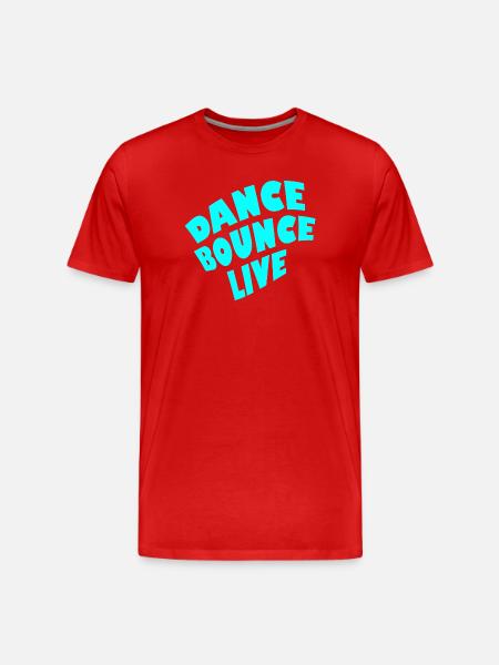 Dance Bounce Live - Men's Premium Organic T-Shirt - red