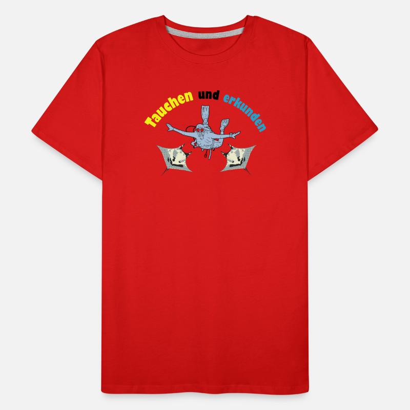 Plonger et explorer T-shirt bio Premium Homme