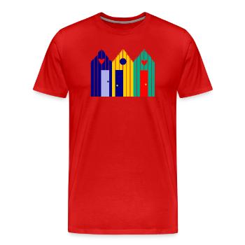 Jahrestag. Jubiläumsdekade. Humor. komisch - Männer Premium Bio T-Shirt - Rot - Vorne - Damien (186cm)