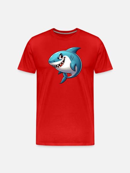 Requin - T-shirt bio Premium Homme - rouge