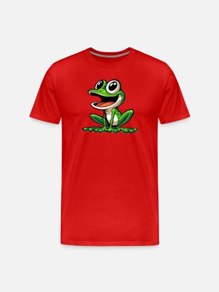 Frog - Men's Premium Organic T-Shirt - red