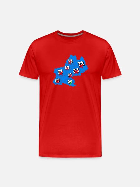 Midi-Pyrénées Region - Men's Premium Organic T-Shirt - red