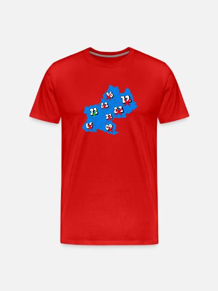 Midi-Pyrénées Region - Men's Premium Organic T-Shirt - red