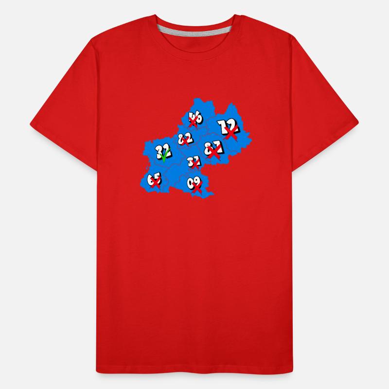 Région Midi-Pyrénées T-shirt bio Premium Homme