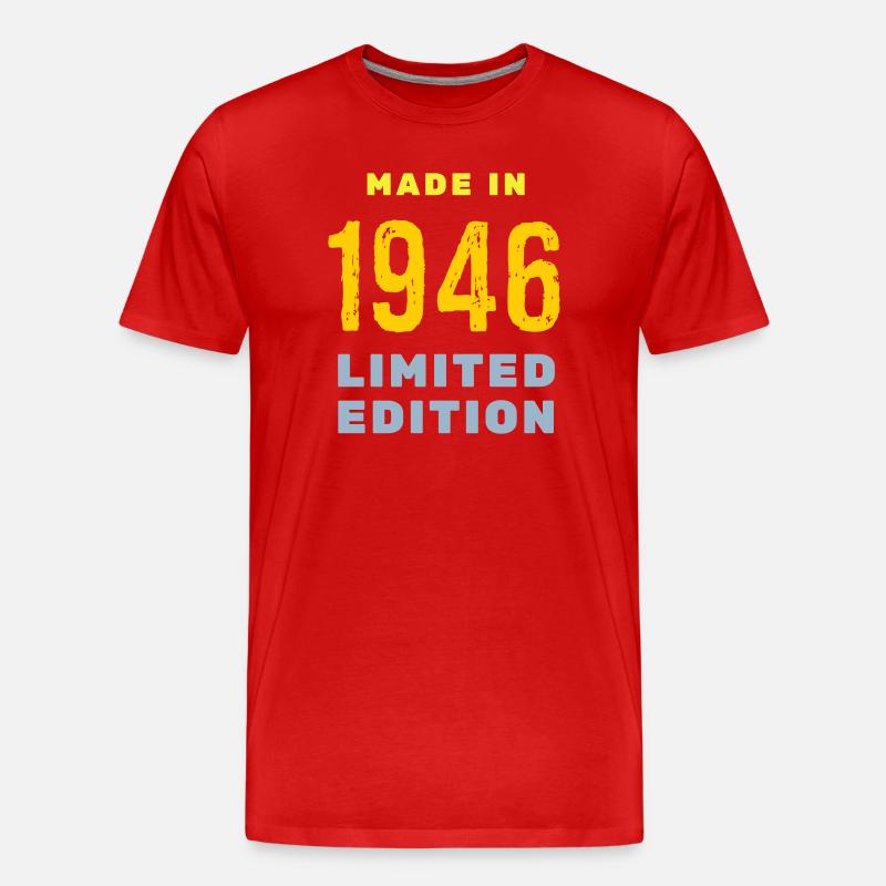 1946 - Männer Premium Bio T-Shirt - Rot