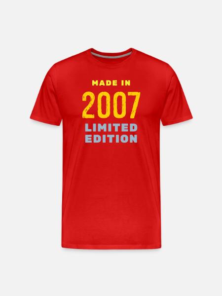 2007 - T-shirt bio Premium Homme - rouge