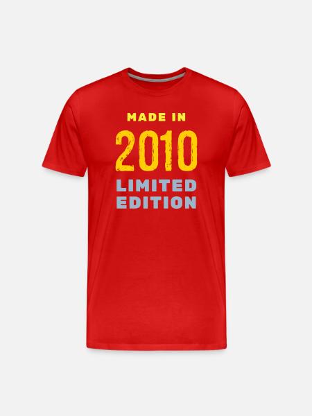 2010 - Men's Premium Organic T-Shirt - red