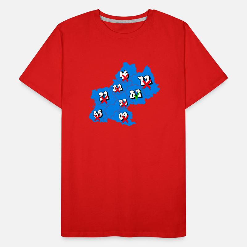 Région Midi-Pyrénées T-shirt bio Premium Homme