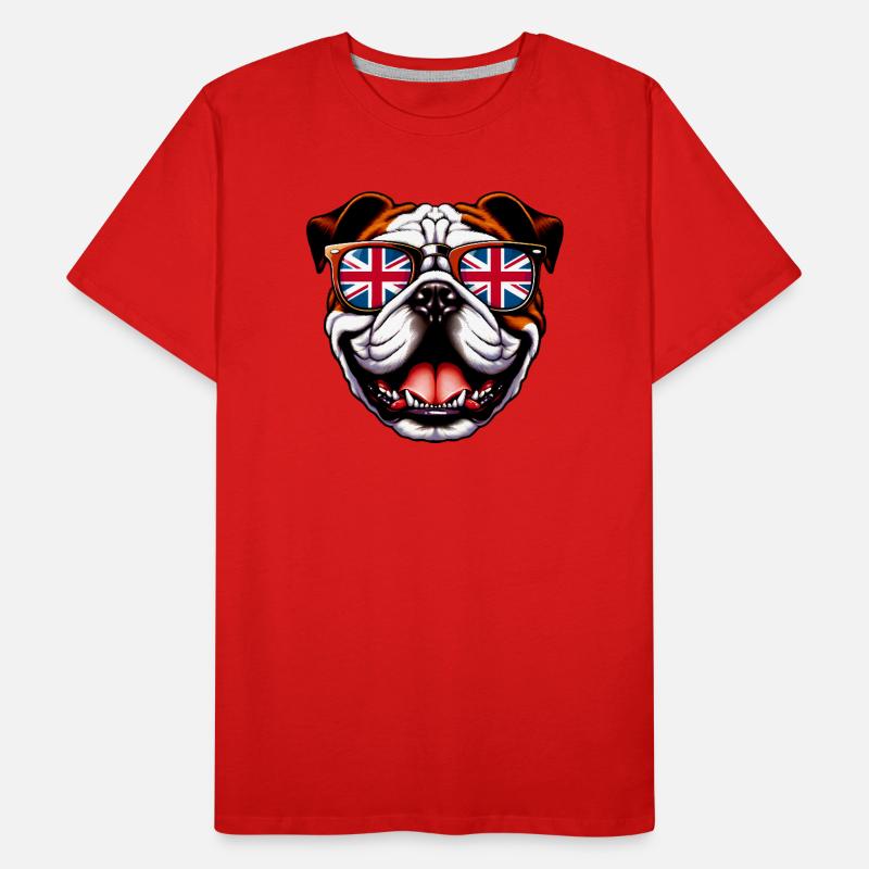 Bouledogue anglais Chien T-shirt bio Premium Homme