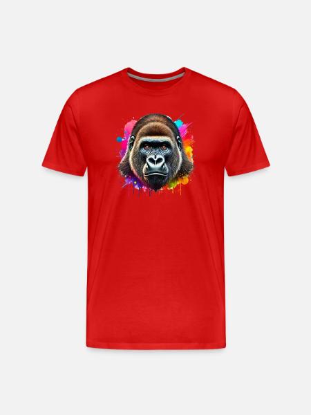 Gorille - T-shirt bio Premium Homme - rouge