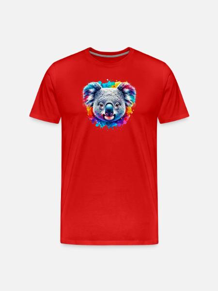 Koala - Men's Premium Organic T-Shirt - red