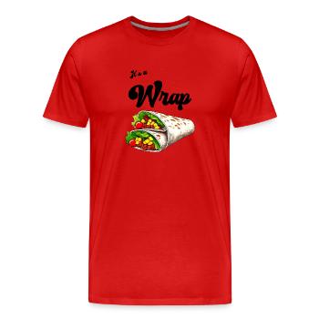 It's a wrap - Men's Premium Organic T-Shirt - red - Front - Damien (186cm)
