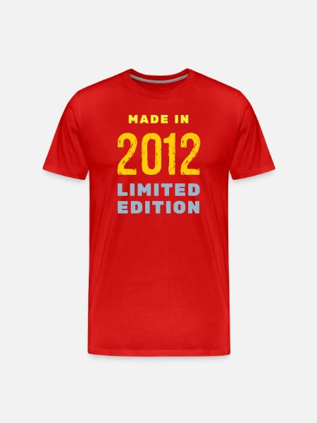 2012 - Men's Premium Organic T-Shirt - red